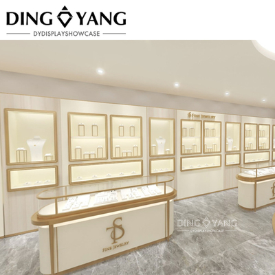 Diseño de salón de joyería de diamantes combinación de practicidad y belleza