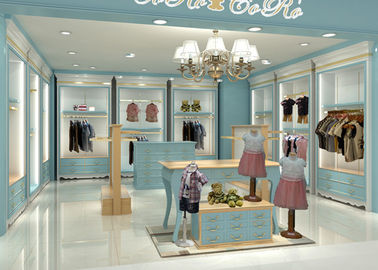 Salón de exposiciones de ropa para niños Venta al por menor Tienda de ropa Instalaciones completamente - Desmonta estructura