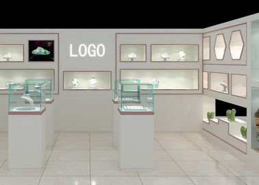 Moderno estilo de la moda montado en la pared de la caja de visualización para la joyería tienda de visualización