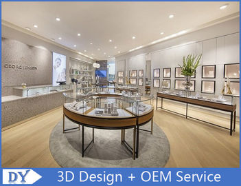 Dispositivos de exhibición de joyería de tiendas de joyería / gabinetes de exhibición de vidrio al por menor